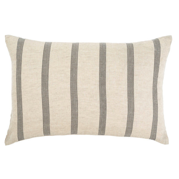 Valley Stripe Linen Lumbar Pillow