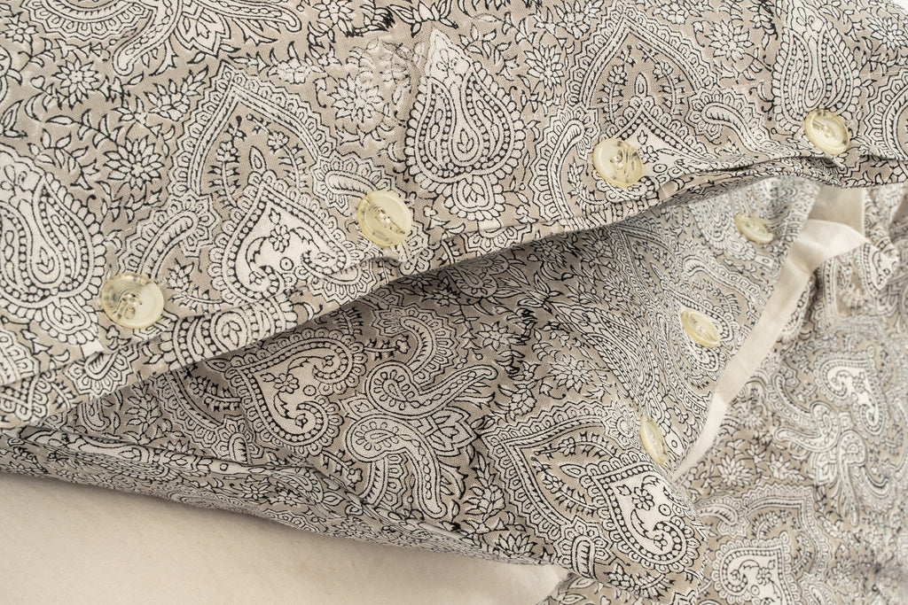 Astrid Block Print Duvet Cover Set (Two Sizes Available)