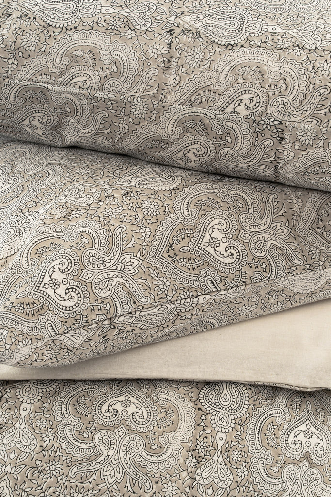 Astrid Block Print Duvet Cover Set (Two Sizes Available)