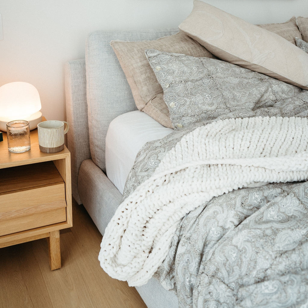Astrid Block Print Duvet Cover Set (Two Sizes Available)
