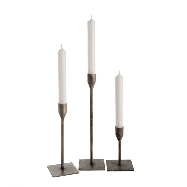 Bonita Candlestick Holder - Silver (Three Sizes Available)