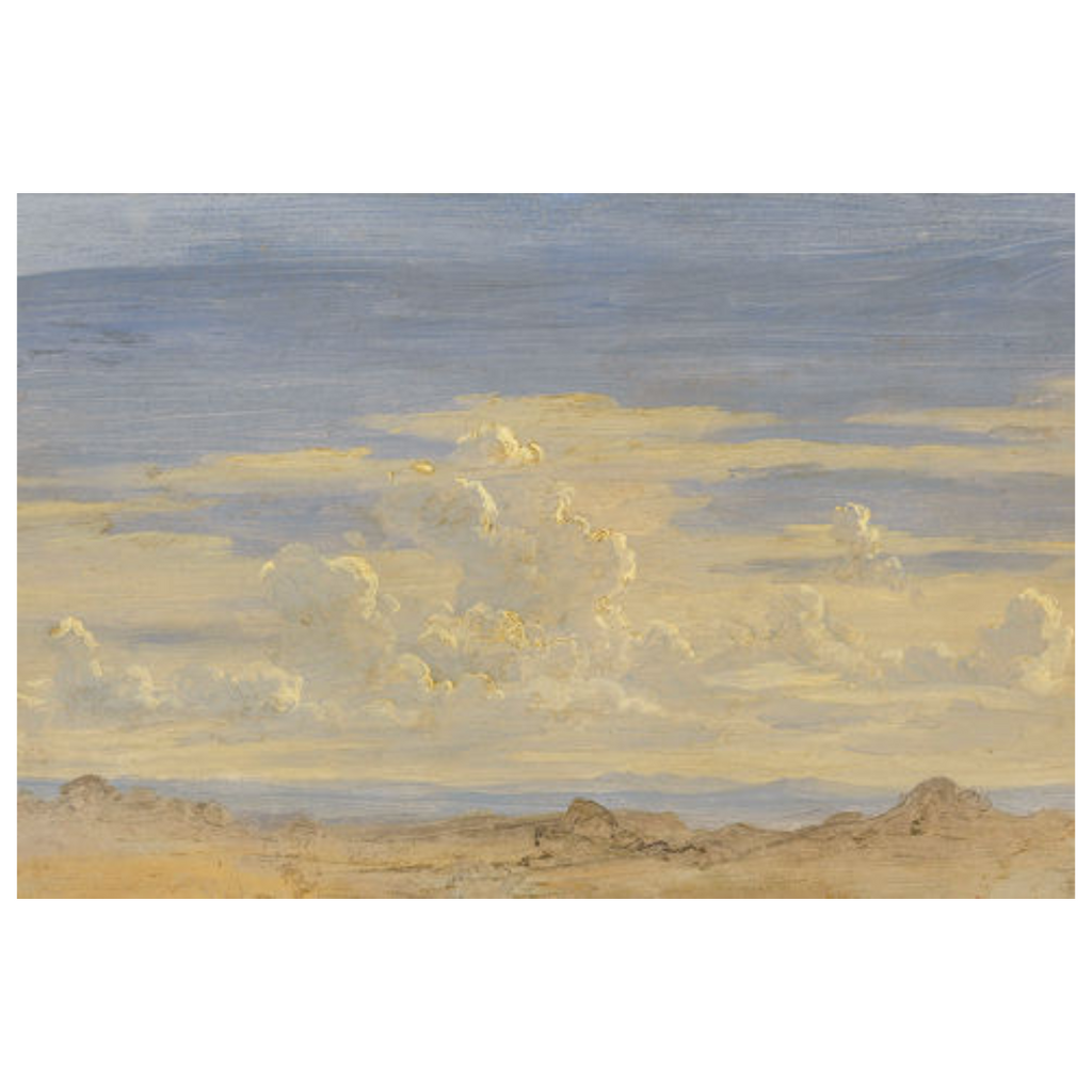 Artist Board - Clouds Over Sandy Beach
