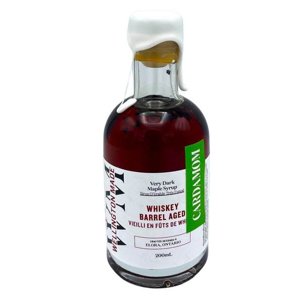 Cardamom Whiskey Barrel Aged Maple Syrup