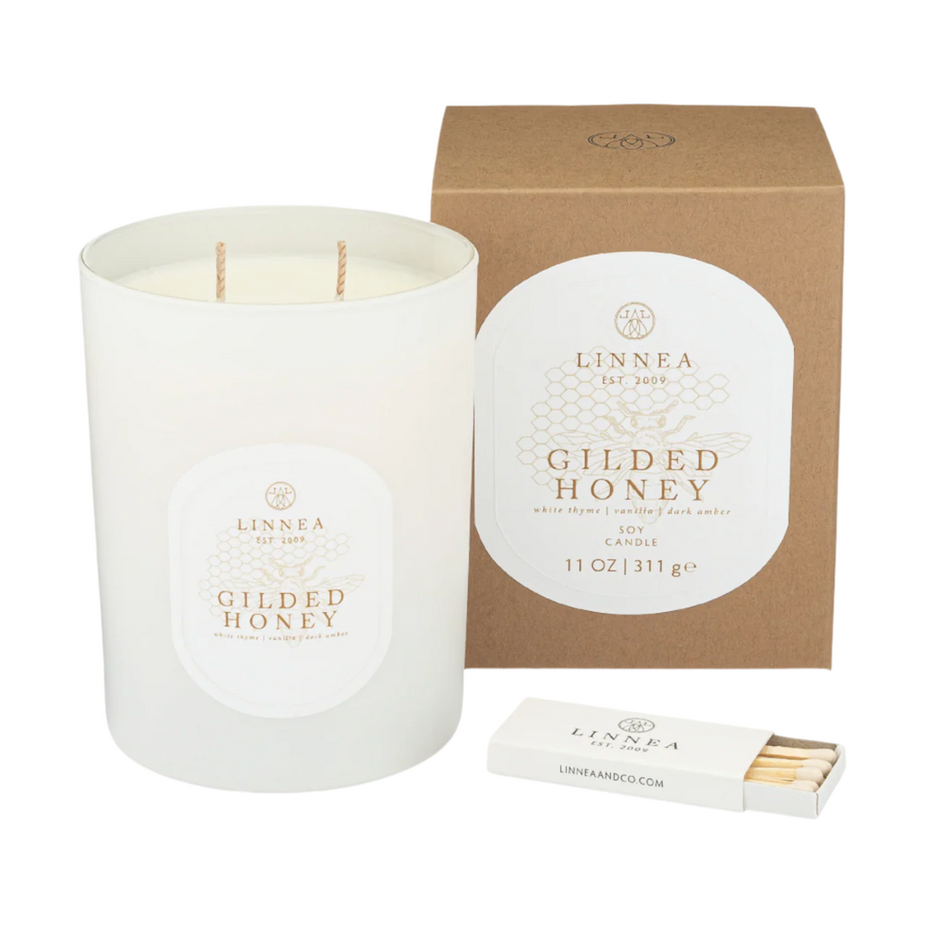 LINNEA Gilded Honey Candle