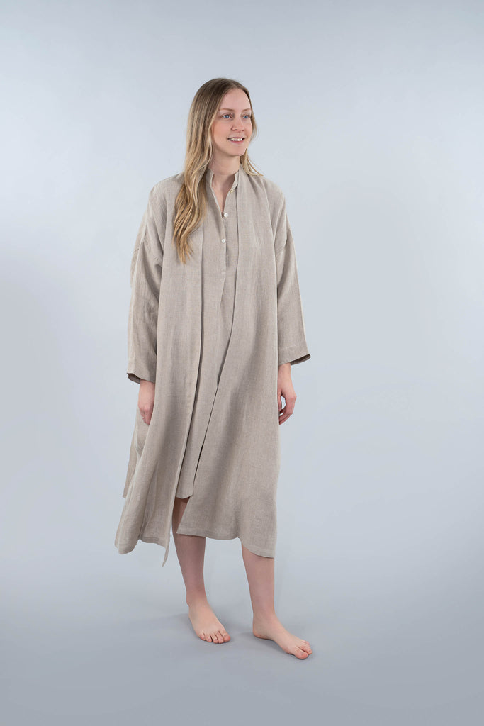 Linen Robe - Natural