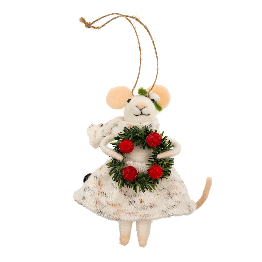 Jolly Julia Mouse Ornament