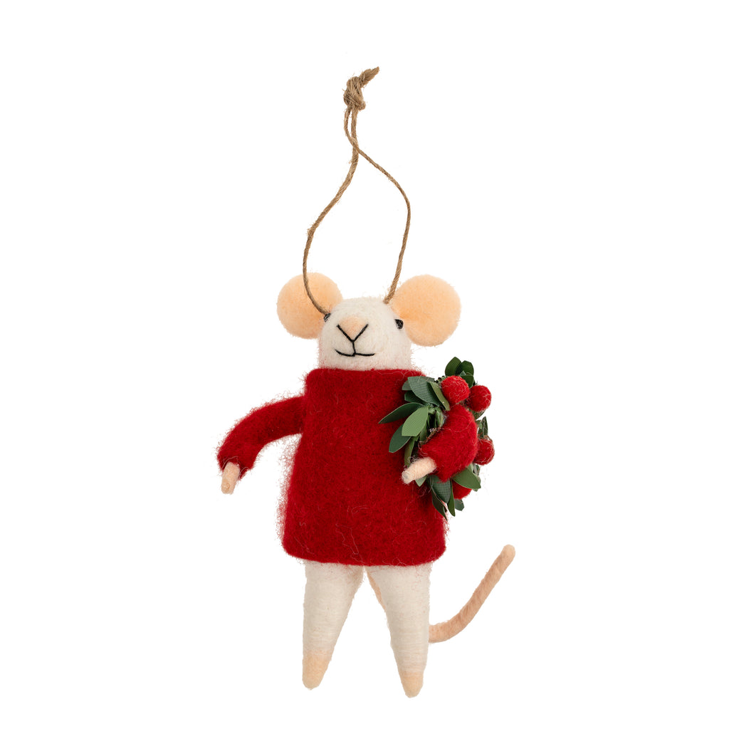 Festive Felix Mouse Ornament