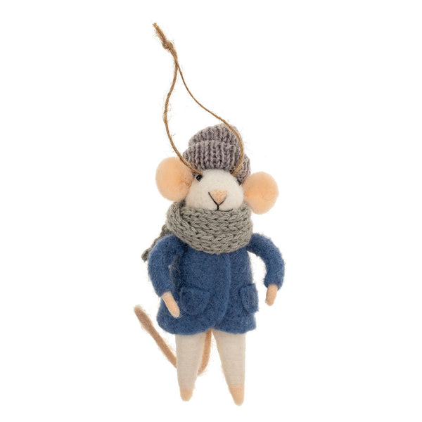 Cozy Cora Mouse Ornament