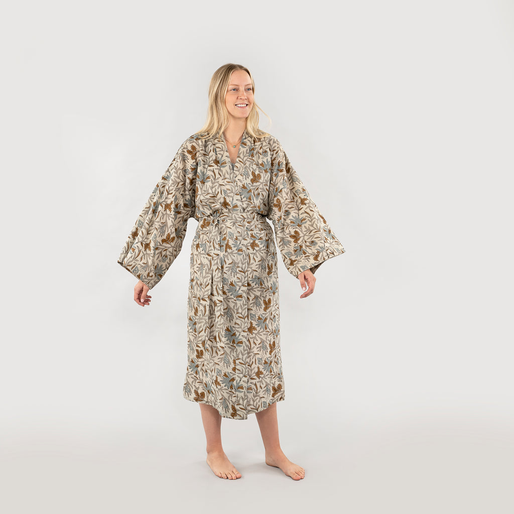 Cecily Block Print Kimono