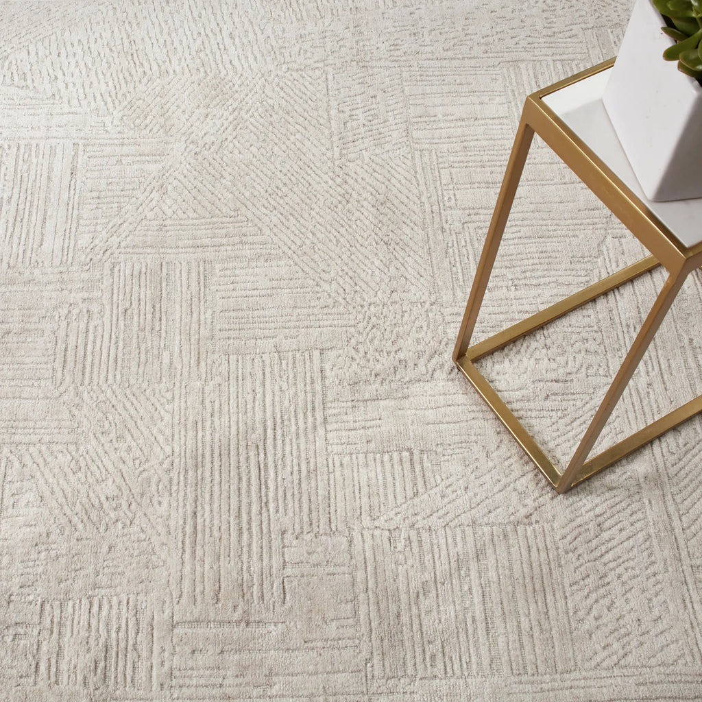Dash & Albert - Adrian Beige Handwoven Wool Rug