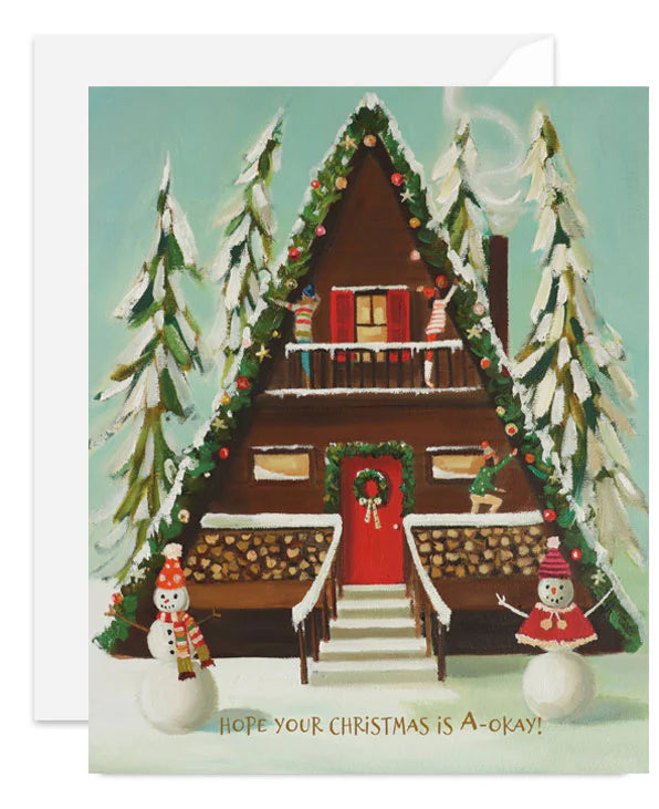 A-Frame Christmas Card from Janet Hill Studio