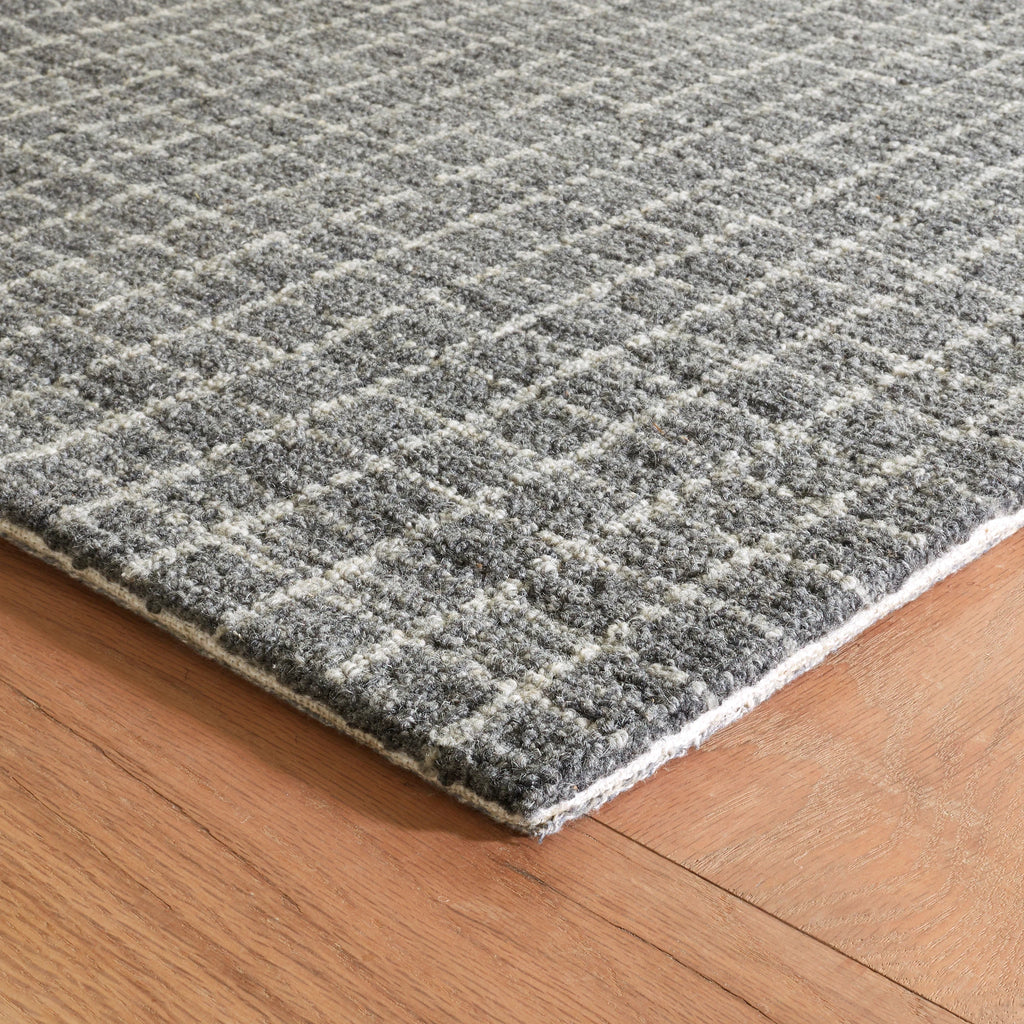 Dash & Albert - Conall Grey Hand Micro Hooked Wool/Viscose Rug
