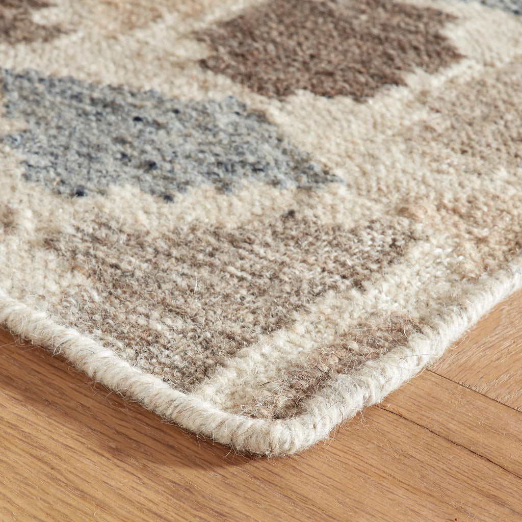 Dash & Albert - Rufus Stone Kilim Natural Handwoven Wool Rug