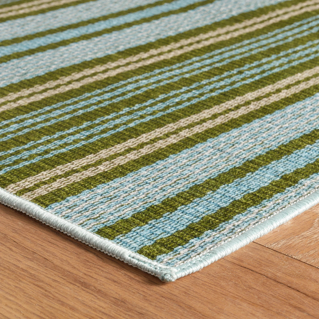 Dash & Albert - Caravan Stripe Multi Machine Washable Rug