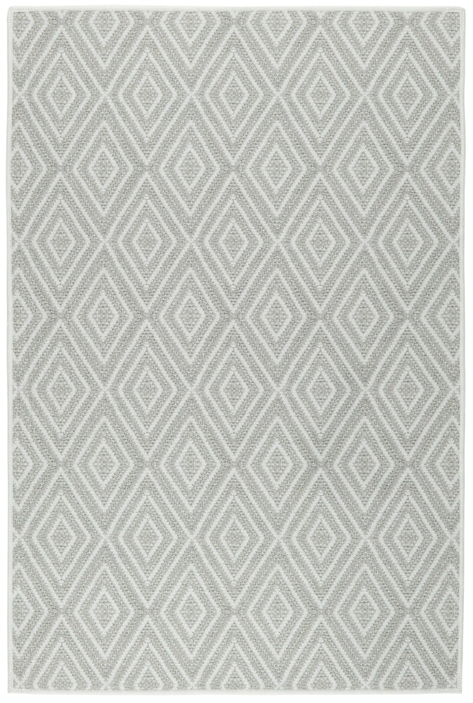 Dash & Albert - Diamond Platinum / White Machine Washable Rug