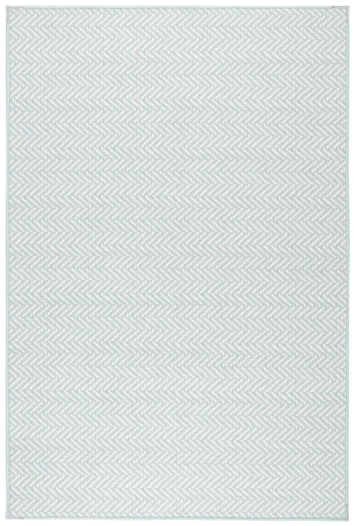 Dash & Albert - Herringbone Swedish Blue Machine Washable Rug