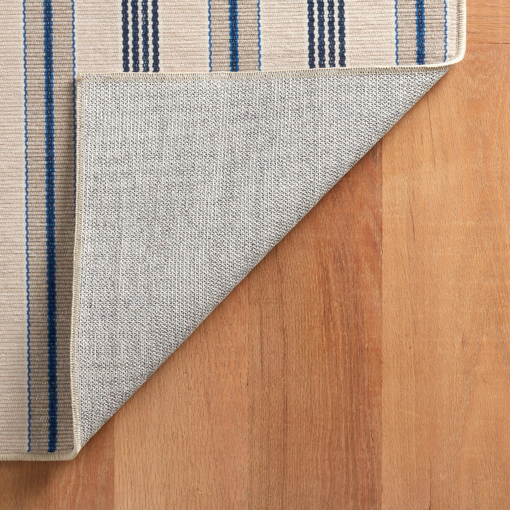 Dash & Albert - Nimes Ticking Neutral Machine Washable Rug