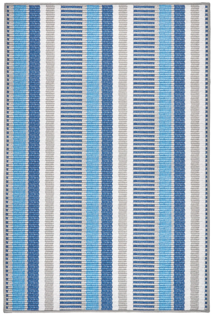 Dash & Albert - Always Greener Blue/Grey Machine Washable Rug