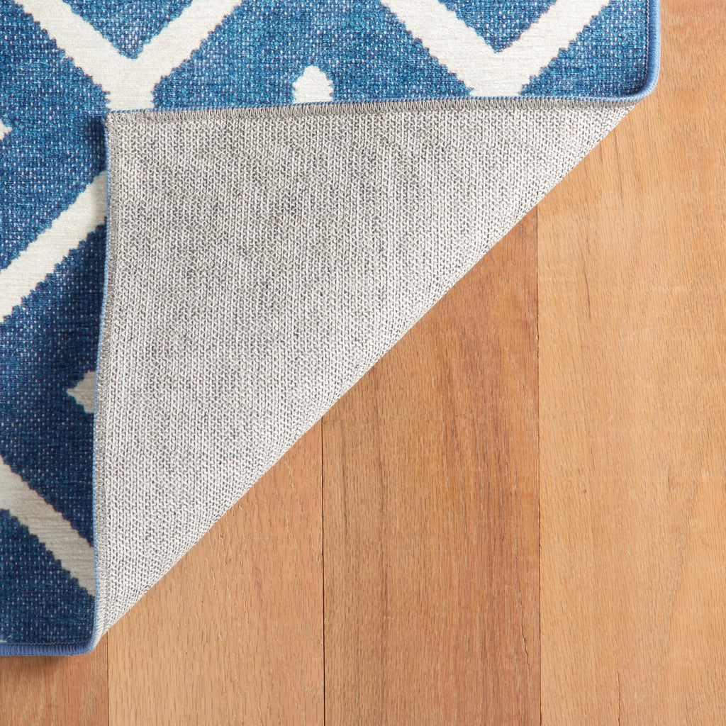Dash & Albert - Elizabeth Navy Machine Washable Rug