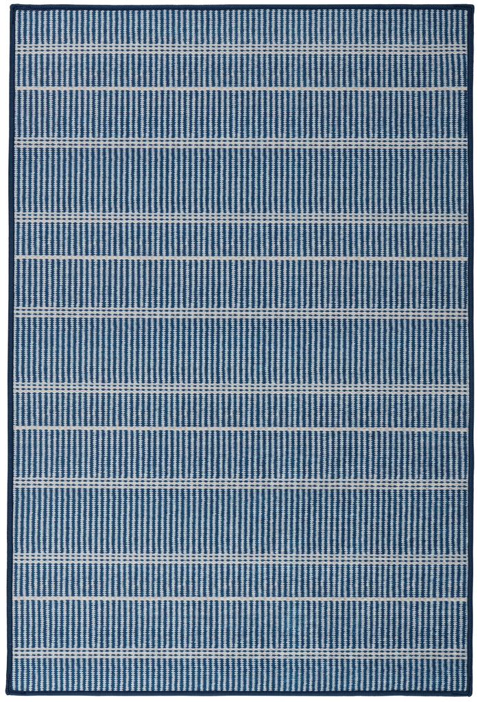 Dash & Albert - Samson Navy Machine Washable Rug