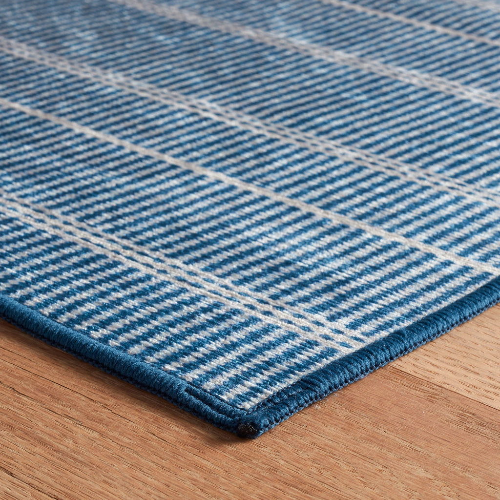 Dash & Albert - Samson Navy Machine Washable Rug