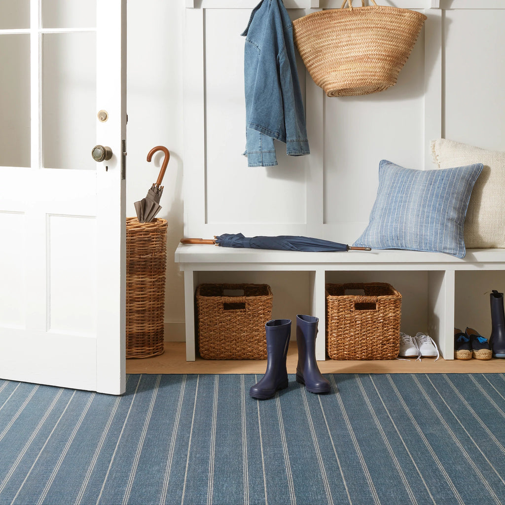 Dash & Albert - Samson Navy Machine Washable Rug