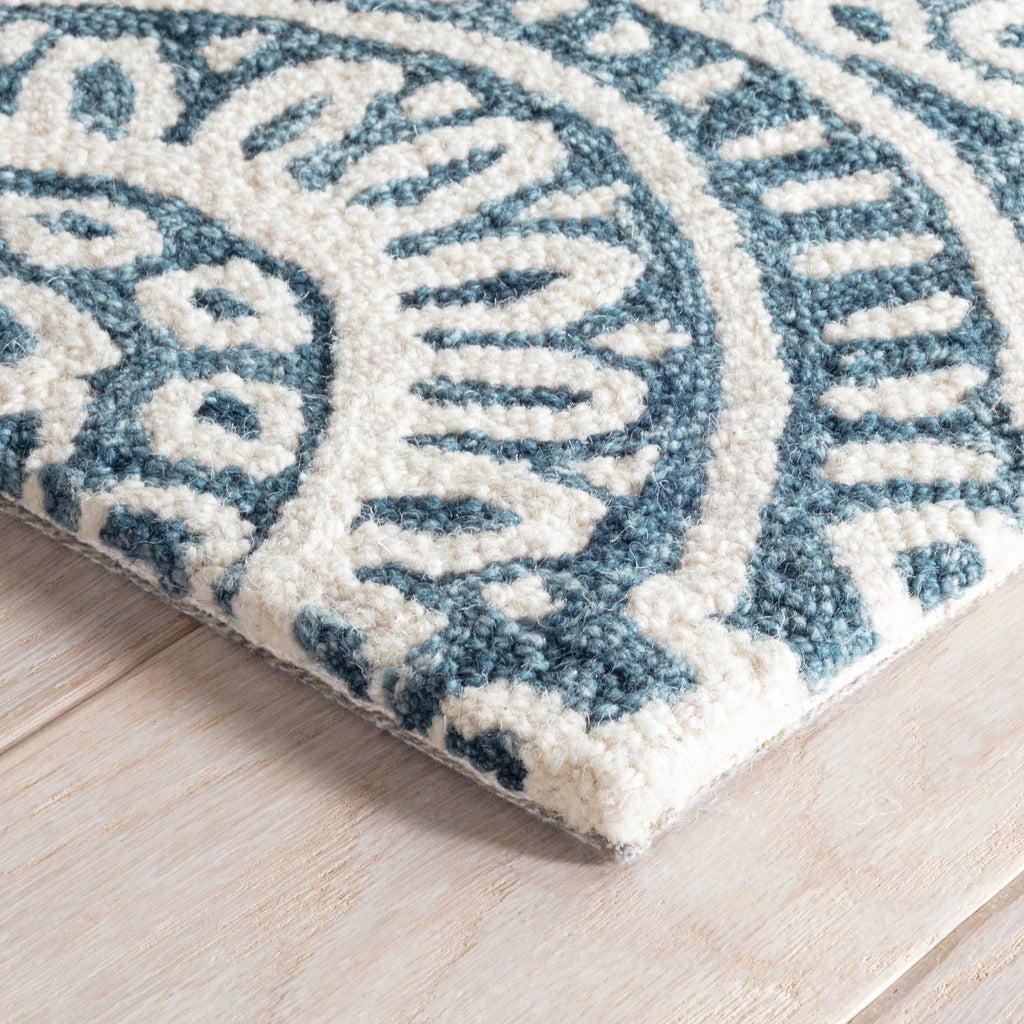 Dash & Albert - Temple Ink  Hand Micro Hooked Wool Rug