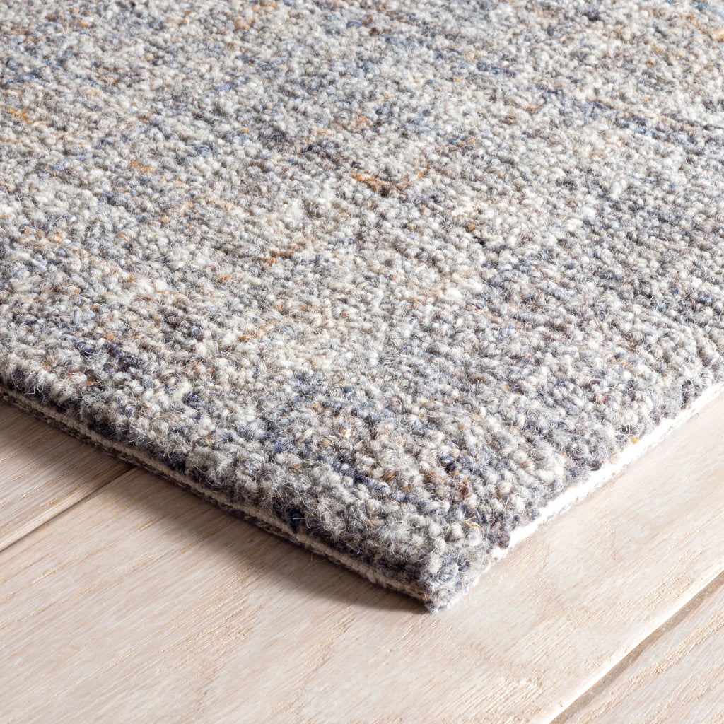 Dash & Albert - Harris Blue / Brown Hand Micro Hooked Wool Rug
