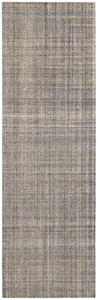 Dash & Albert - Harris Blue / Brown Hand Micro Hooked Wool Rug