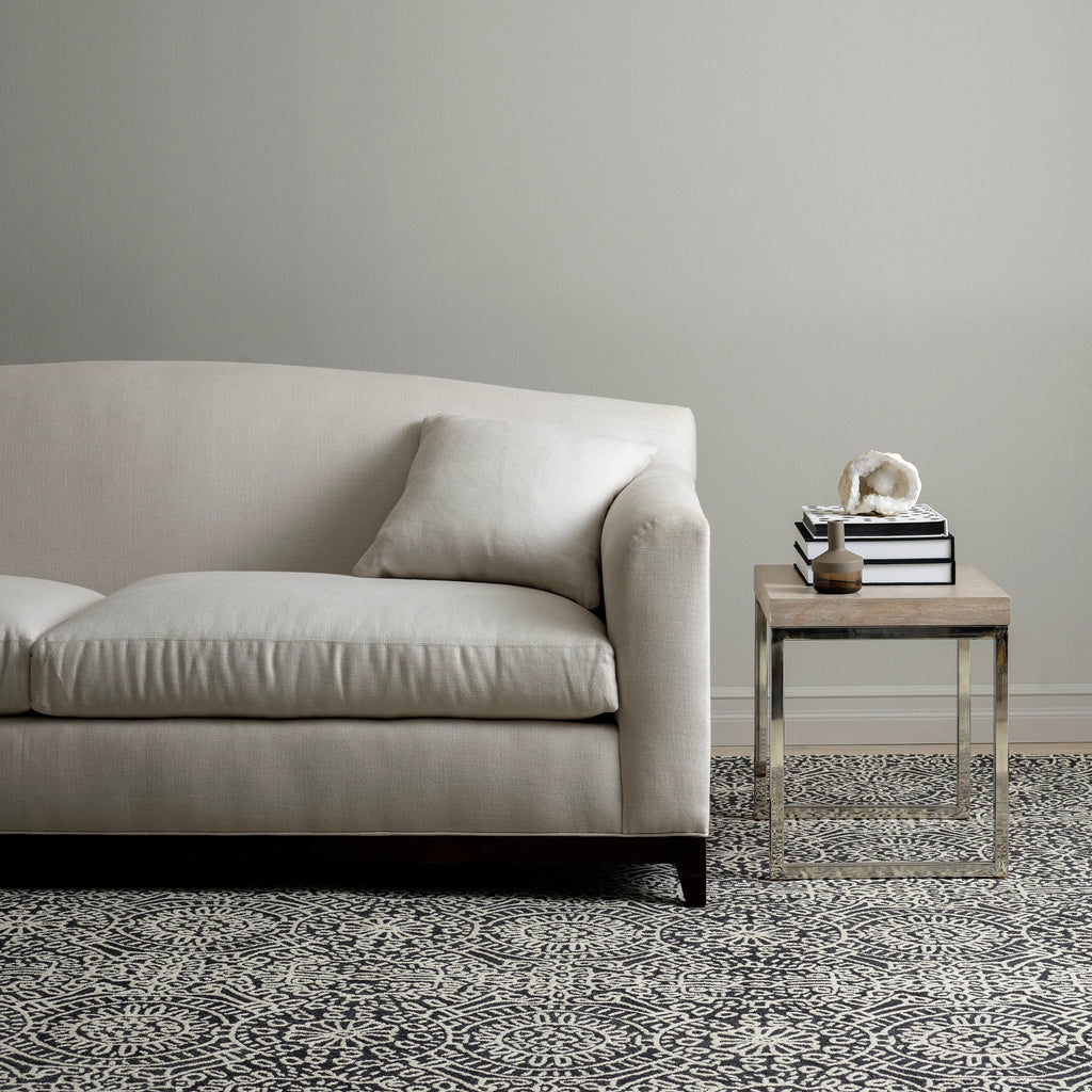 Dash & Albert - Temple Charcoal Hand Micro Hooked Wool Rug