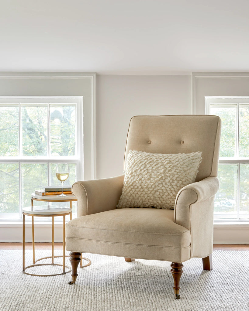 Dash & Albert - Niels Ivory Hand Micro Hooked Wool/Viscose Rug
