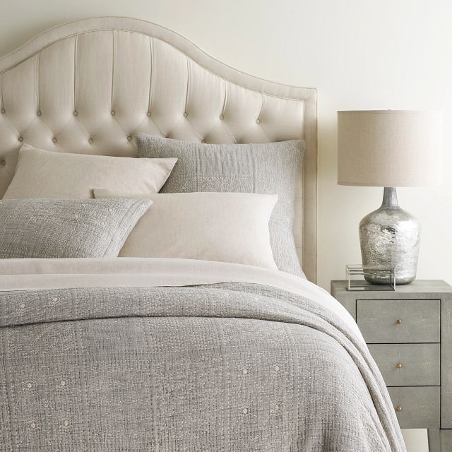 Elsa Grey Matelassé Coverlet