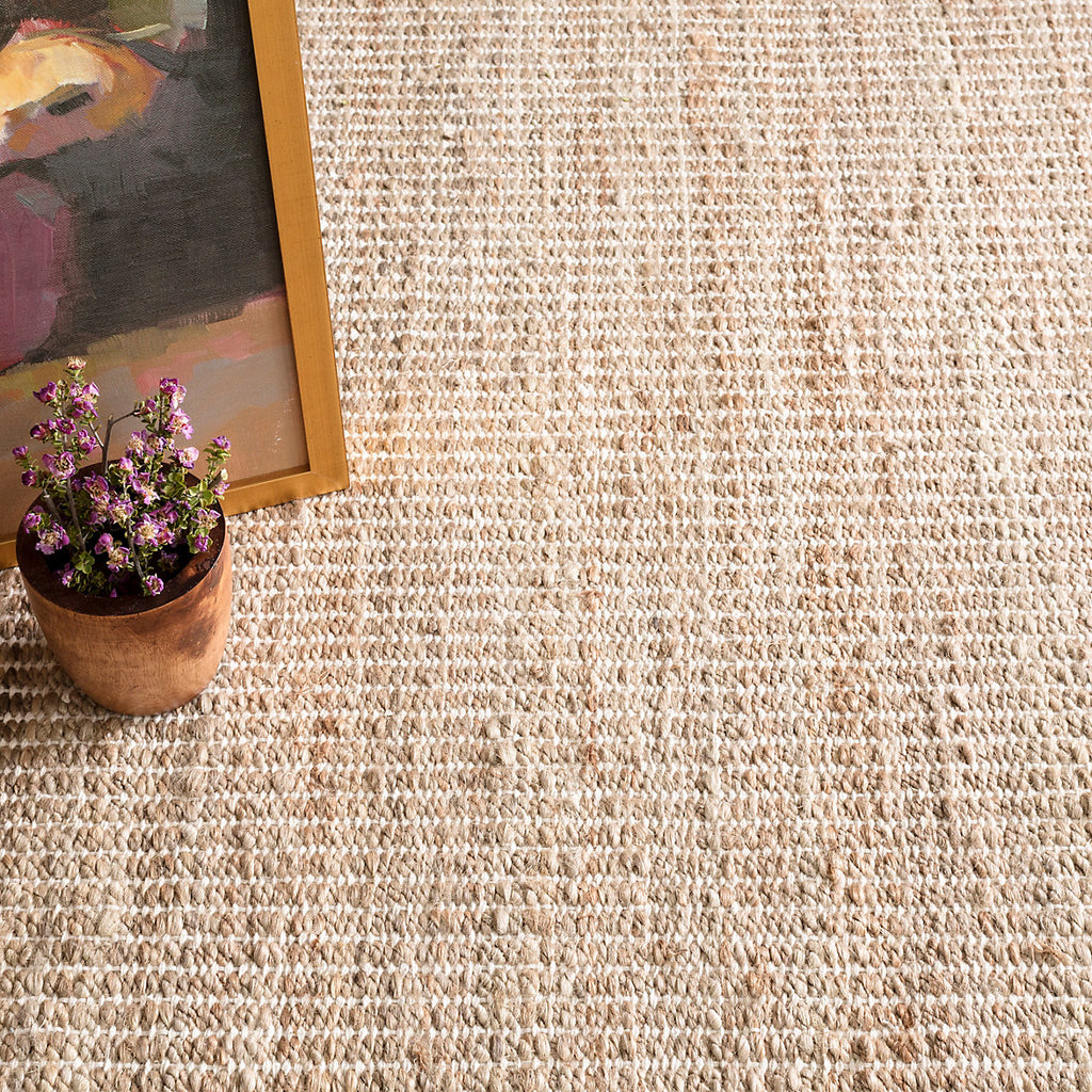Dash & Albert - Gridwork Ivory Handwoven Jute Rug