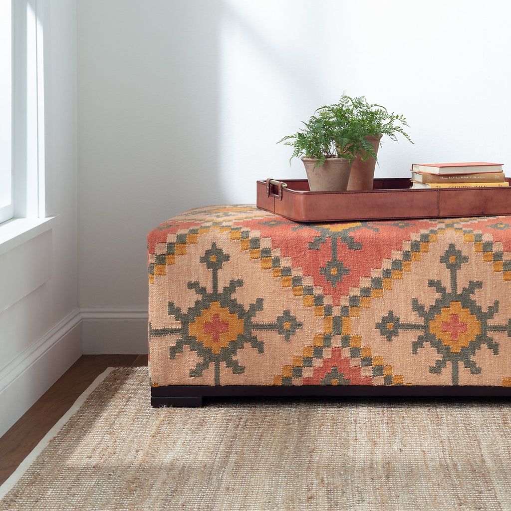 Dash & Albert - Gridwork Ivory Handwoven Jute Rug