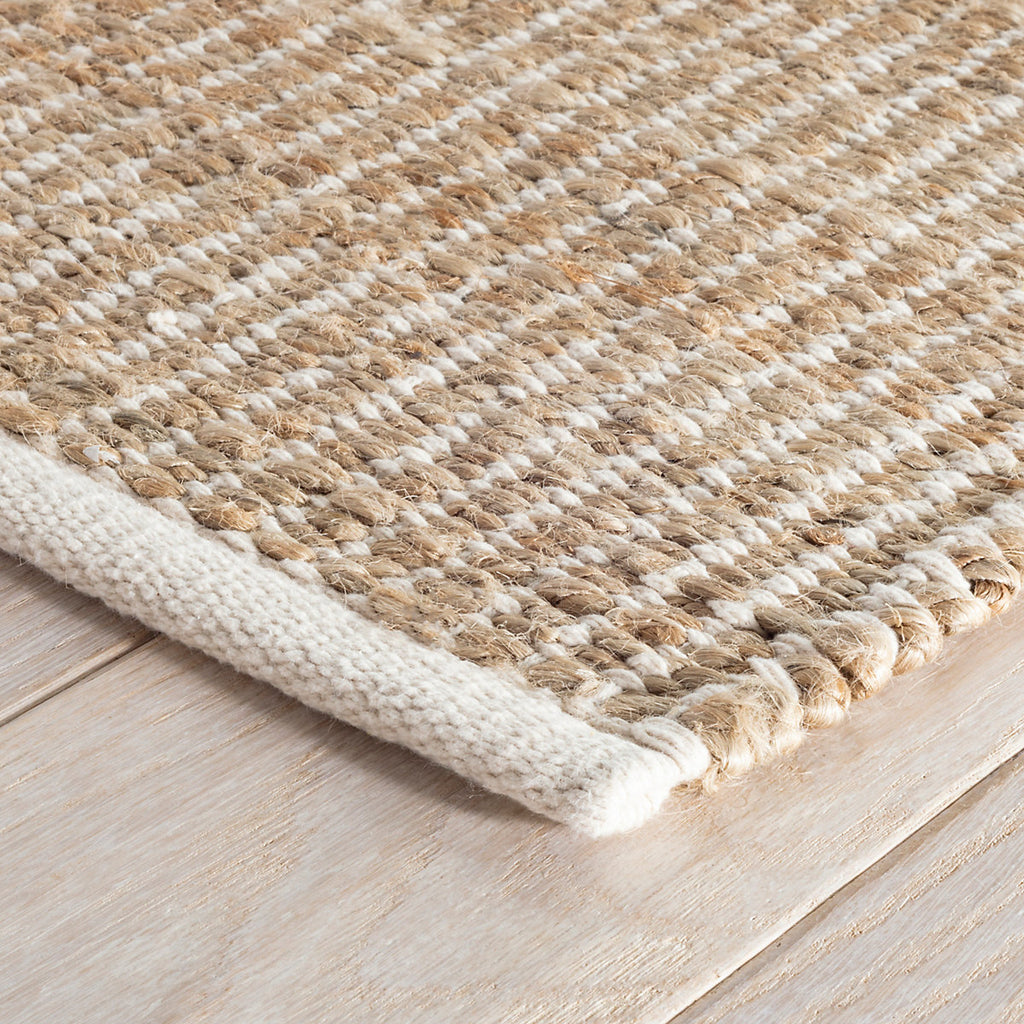 Dash & Albert - Gridwork Ivory Handwoven Jute Rug