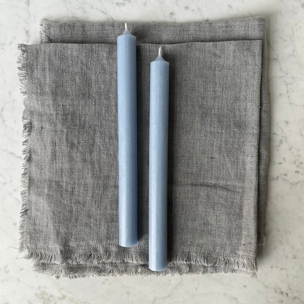 10" Candle -  Blue Grey