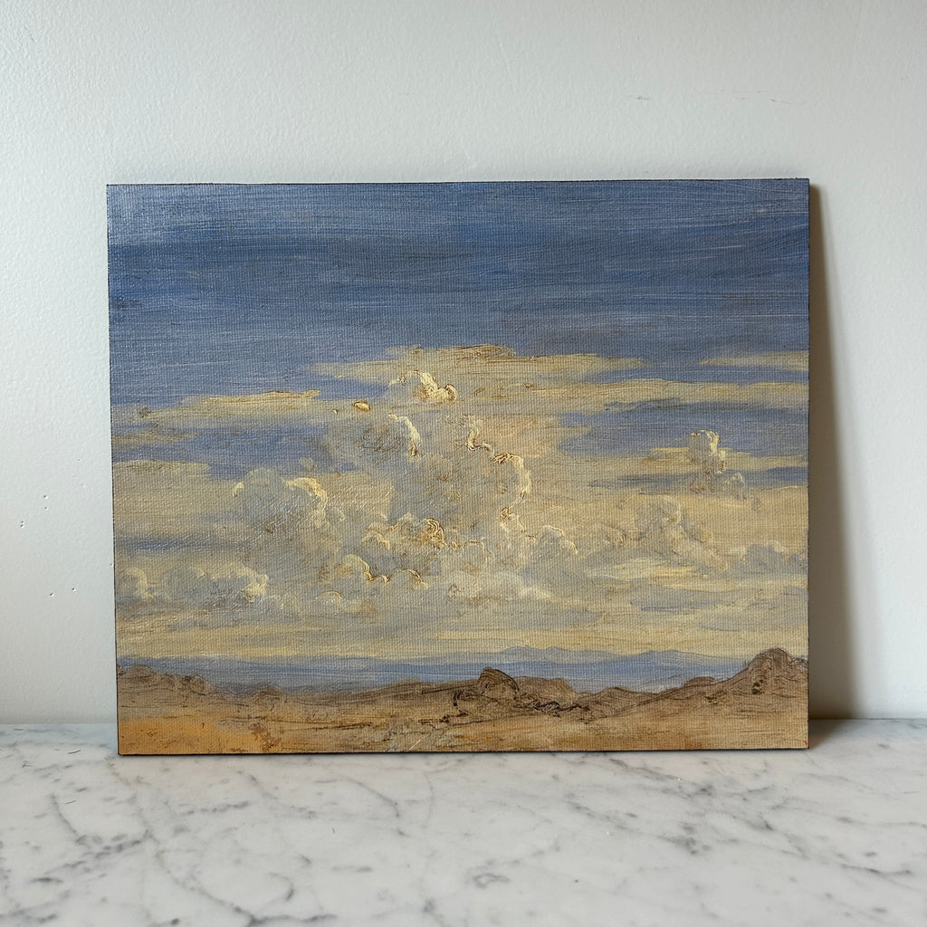 Artist Board - Clouds Over Sandy Beach