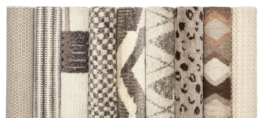 Dash & Albert - Tracks Grey Hand Loom Knotted Wool Rug