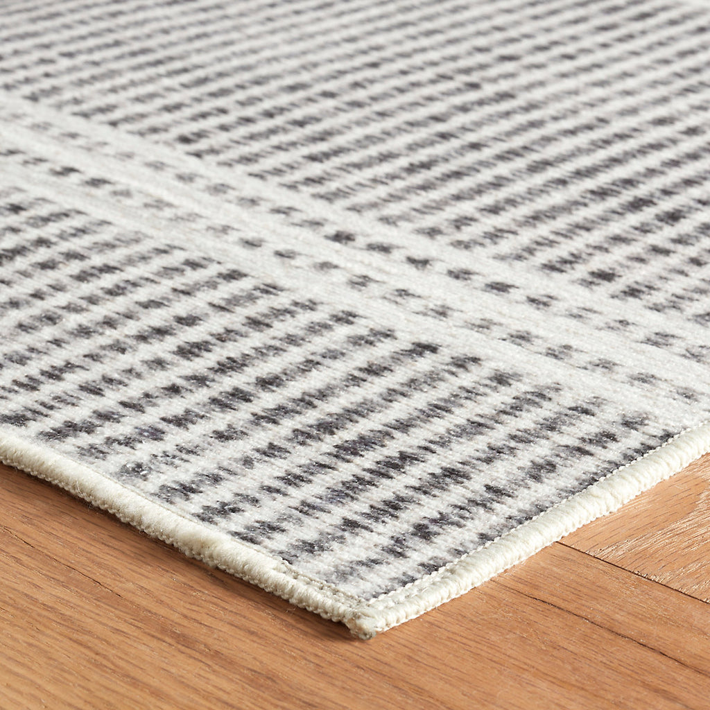 Dash & Albert -  Malta Grey Machine Washable Rug
