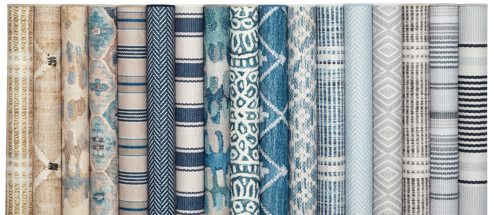 Dash & Albert - Gunner Stripe Grey Machine Washable Rug