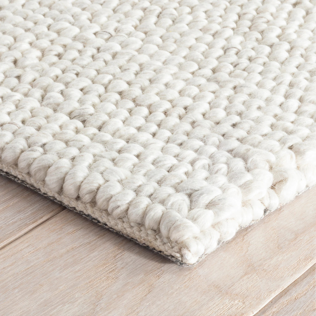 Dash & Albert - Niels Ivory Hand Micro Hooked Wool/Viscose Rug