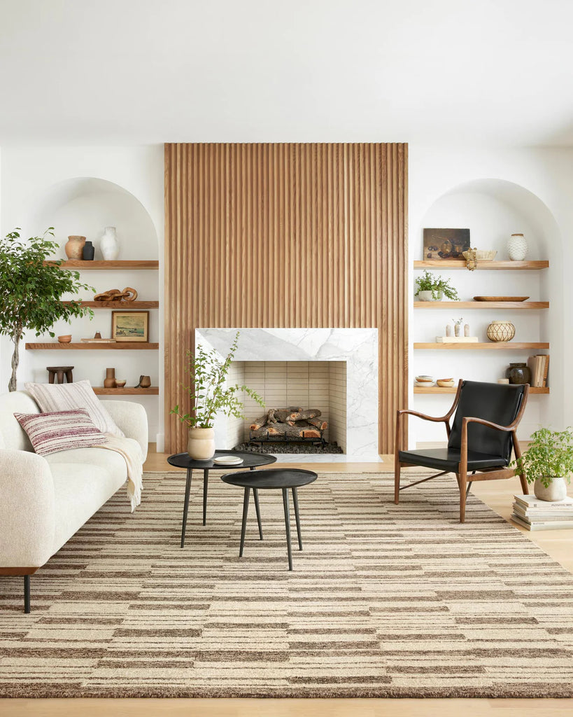 Chris Loves Julia x Loloi Polly Rug - Beige / Tobacco