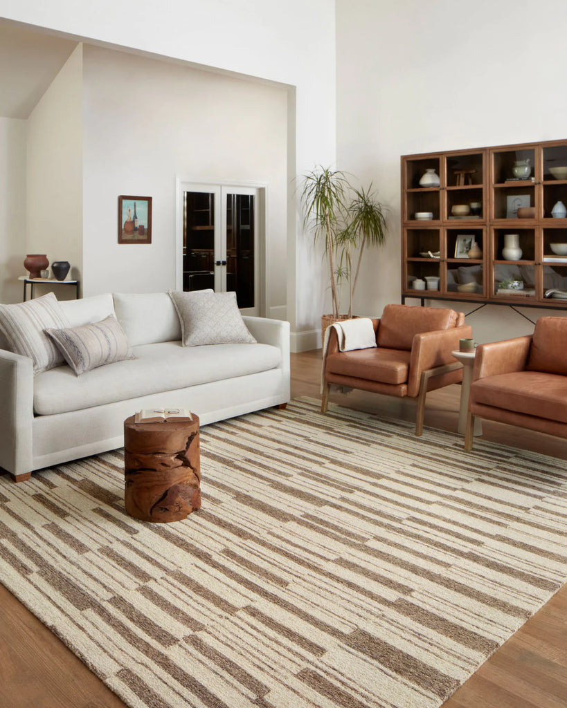 Chris Loves Julia x Loloi Polly Rug - Beige / Tobacco