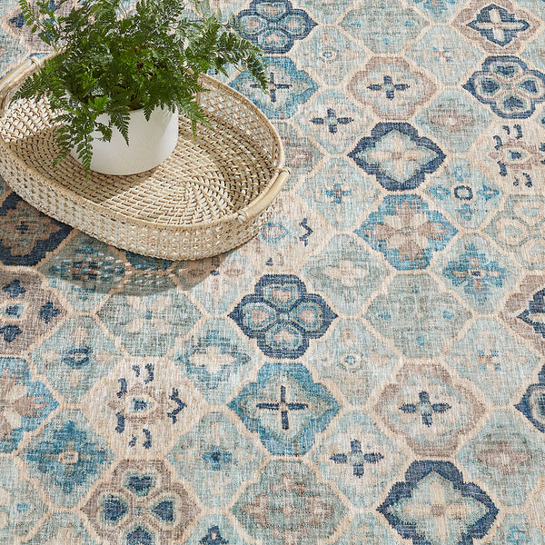 Dash & Albert -  Pali Blue Machine Washable Rug