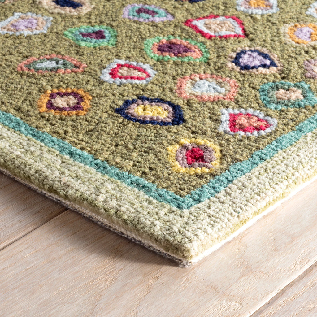 Dash & Albert - Cat's Paw Sage Hand Micro Hooked Wool Rug