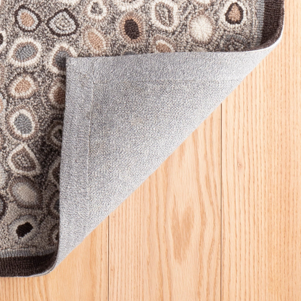 Dash & Albert - Cat's Paw Grey Hand Micro Hooked Wool Rug