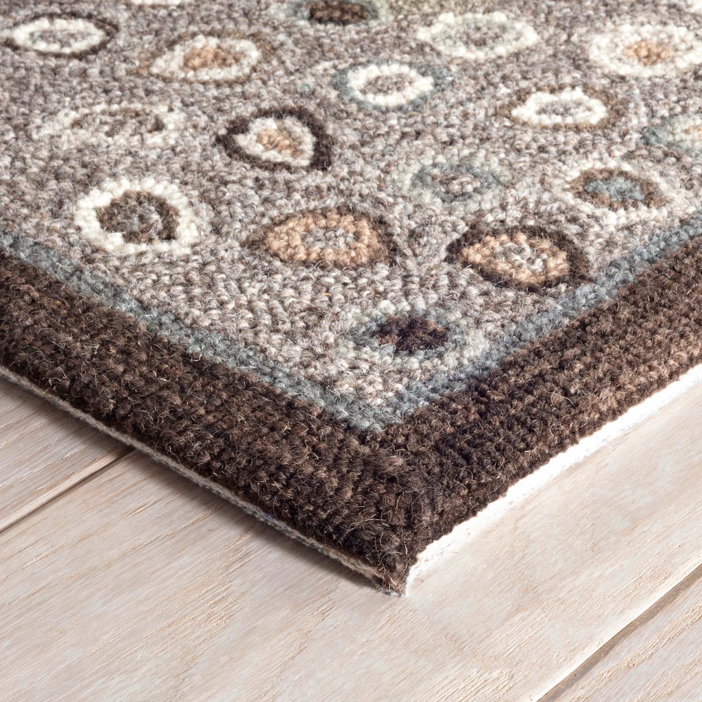 Dash & Albert - Cat's Paw Grey Hand Micro Hooked Wool Rug