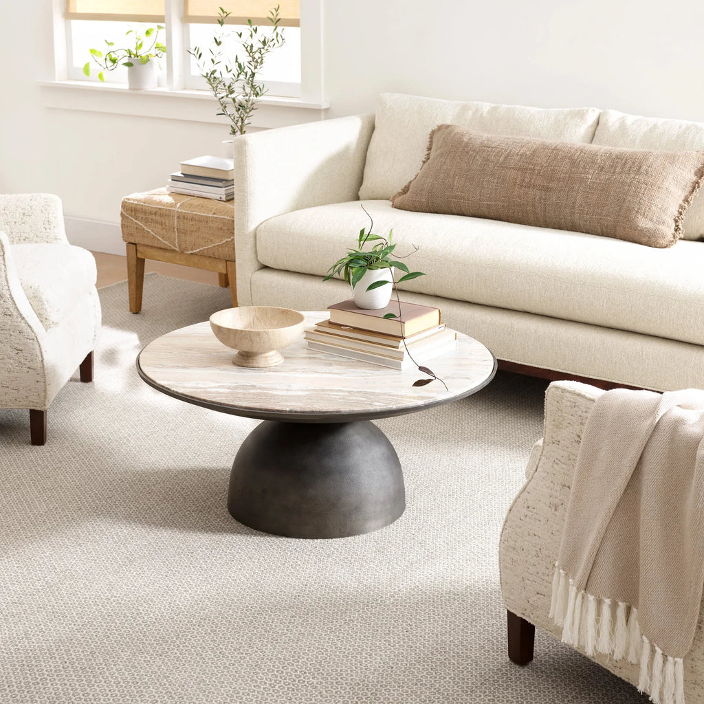 Dash & Albert - Honeycomb Ivory / Grey Handwoven Wool Rug