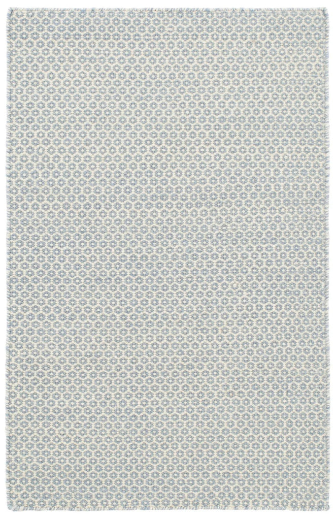 Dash & Albert - Honeycomb French Blue / Ivory Handwoven Wool Rug