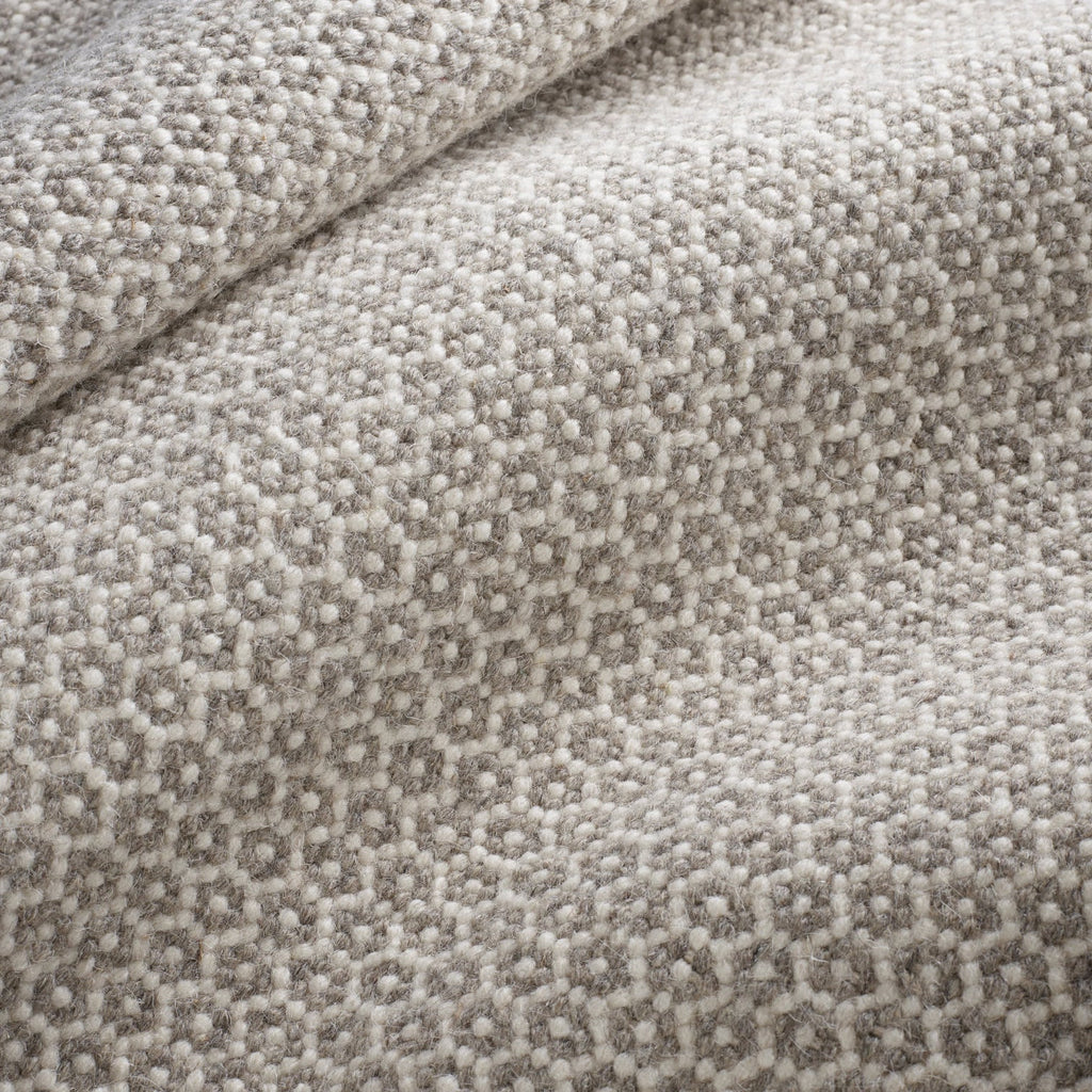 Dash & Albert - Honeycomb Ivory / Grey Handwoven Wool Rug